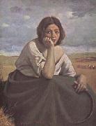Jean Baptiste Camille  Corot Moissonneuse tenant sa faucille (mk11) oil painting picture wholesale